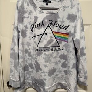 Lane Bryant Gray tye dye Pink Floyd Sweatshirt